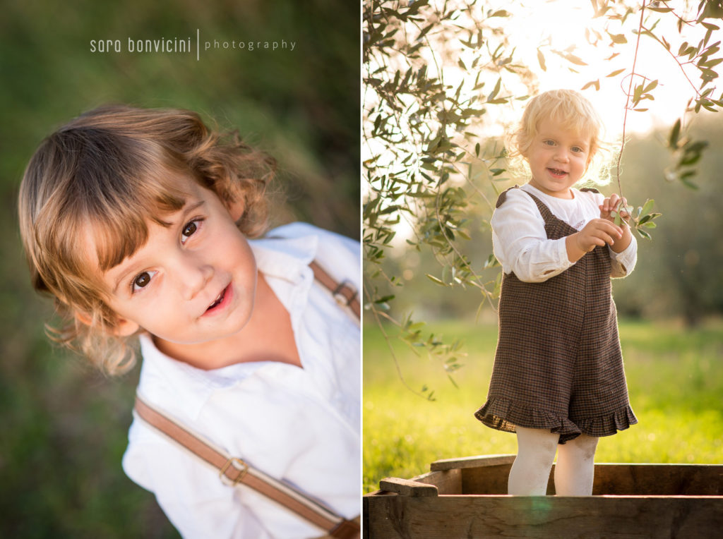 servizi fotografici all'aperto con i bambini 